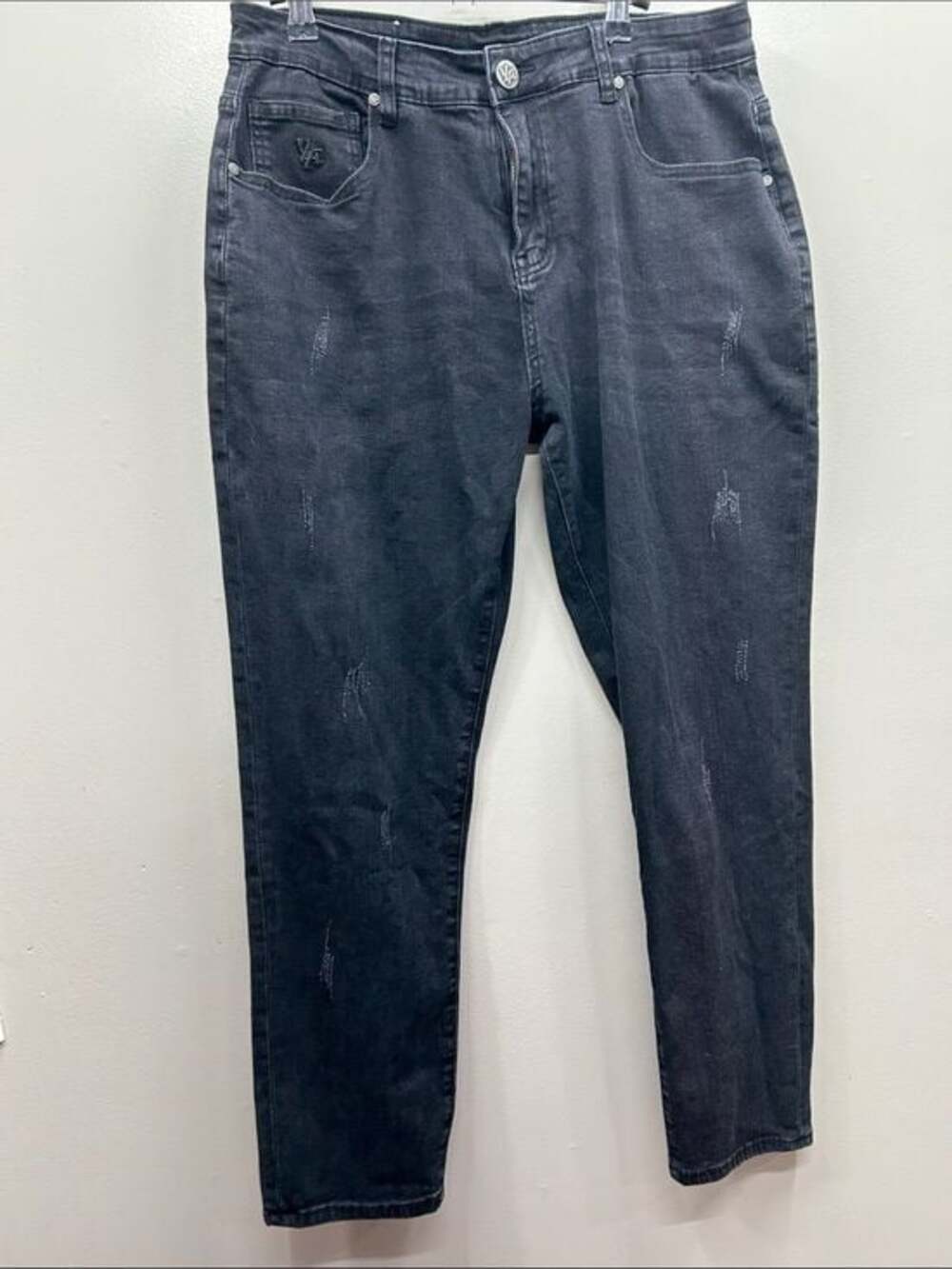 YoungLA Straight-Leg Jeans in Washed Black